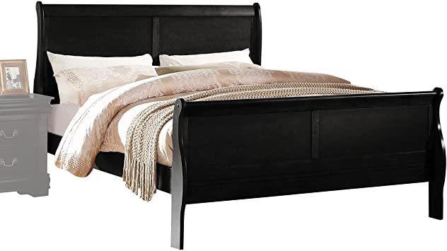 ACME Louis Philippe Queen Bed in Black 23730Q