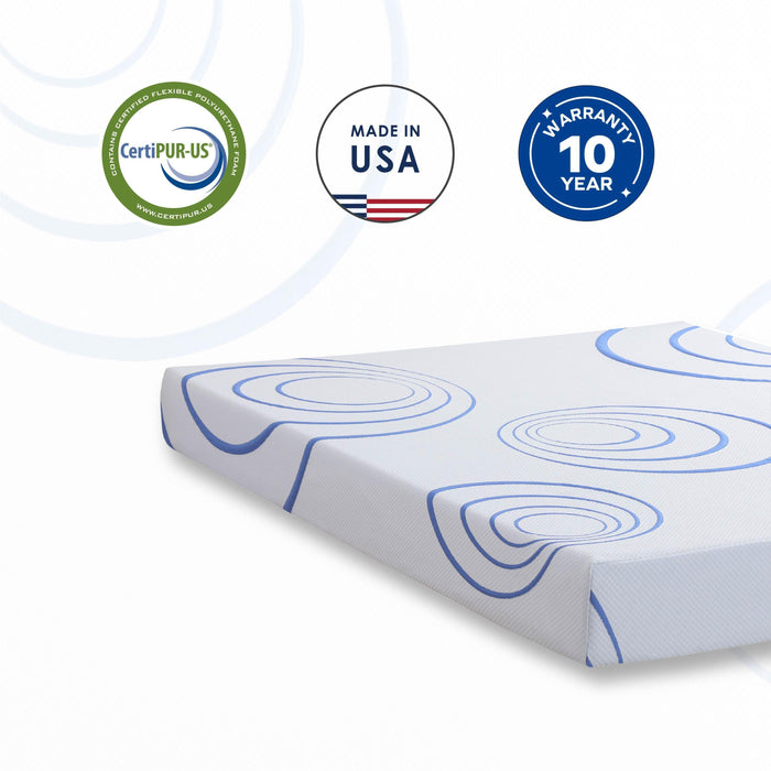 8 Inch Made in USA Bamboo Charcoal Infused Gel Memory Foam Mattress in a Box, CertiPUR-US Certified, King Mattress with Fiberglass Free Cover, Medium