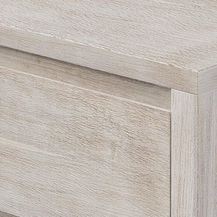 Modern Style Soild Wood 3-Drawer Chest for Bedroom, Living Room, Stone Gray