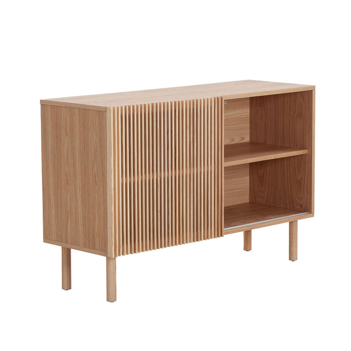 Modern Sideboard with 4 Cabinet,Storage Cabinet, TV Stand , Anti-Topple Design, and Large Countertop