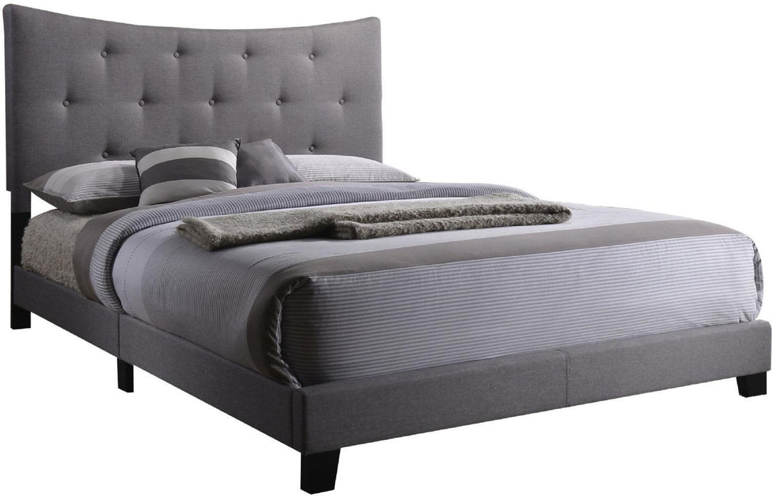 ACME Venacha Queen Bed in Gray Fabric 26360Q