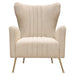 Ava Chair in Sand Linen Fabric w/ Gold Leg by Diamond Sofa image