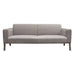 Blair Sofa in Grey Fabric with Curved Wood Leg Detail by Diamond Sofa image