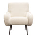 Cameron Accent Chair in Bone Boucle Textured Fabric w/ Black Leg by Diamond Sofa image