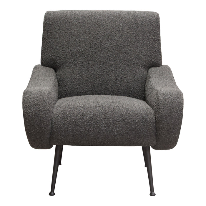 Cameron Accent Chair in Chair Boucle Textured Fabric w/ Black Leg by Diamond Sofa image