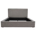 Cloud 43" Low Profile Eastern King Bed in Grey Fabric by Diamond Sofa image
