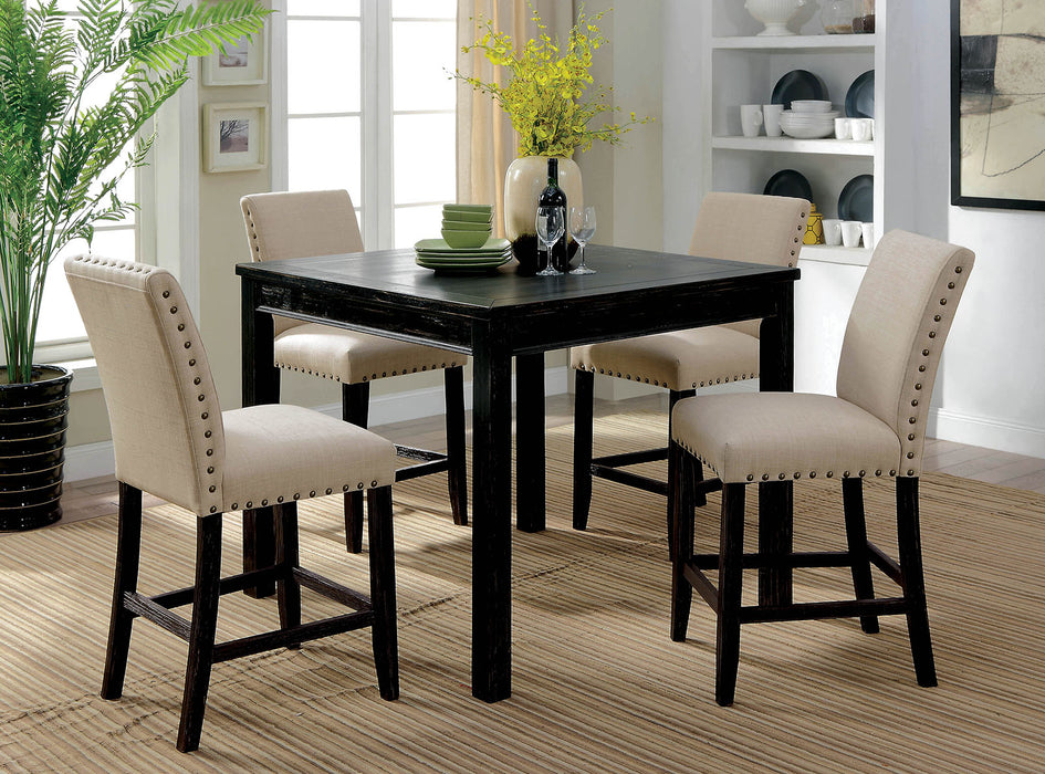 Ardens Transitional 5-Piece Counter Height Table Set