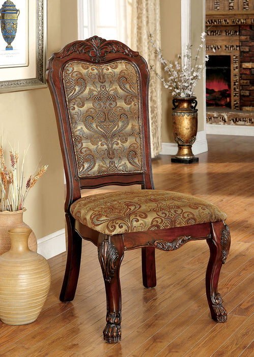 Ellas Traditional Padded Side Chairs (Set of 2)
