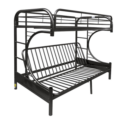 ACME Eclipse Twin over Full Futon Metal Bunk Bed - Black image