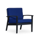 Deep Seat Eucalyptus Chair - Espresso Finish - Navy Cushions image
