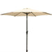 9 inch Pole Umbrella With Carry Bag - Creme image