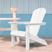 Outdoor Patio Sunlight Resistant HDPE Adirondack Chair - White image