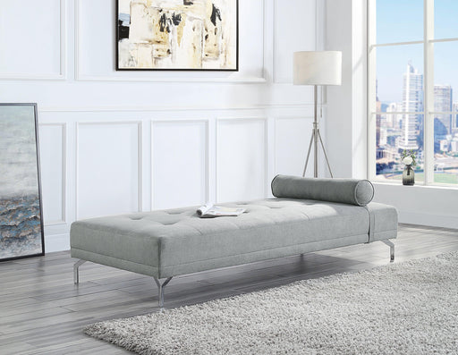 ACME Quenti Sofa Bed w/Pillow in Gray Melange Velvet LV00826 image