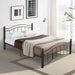 King Size Metal Bed Frame with Headboard and Footboard  Bronze image
