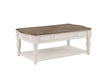 ACME Florian Coffee Table w/Lift Top in Oak & Antique White Finish LV01662 image