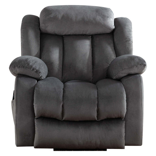 Power Massage Lift Recliner Chair with Heat & Vibration for Elderly, Heavy Duty and Safety Motion Reclining Mechanism - Antiskid Fabric Sofa Contempoary Overstuffed Design (Grey) image