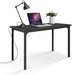 Simple DeluxeModern Design, Simple Style Table Home Office Computer Desk for Working, Studying, Writing or Gaming, Black image