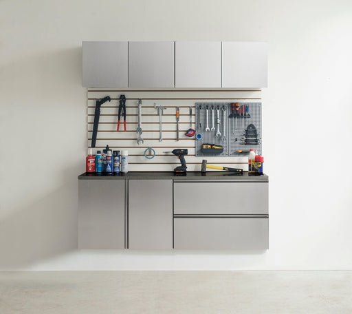 Nova Series 64 in. W x 72 in. H x 20 in. D Metallic Grey Garage Cabinet Set C (5-Piece) image