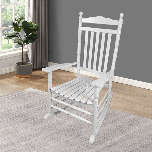 BALCONY PORCH ADULT ROCKING CHAIR - WHITE image