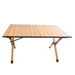 Portable picnic table, rollable aluminum alloy table top, with folding solid X-shaped frame, and handbag  ZB1002MW image
