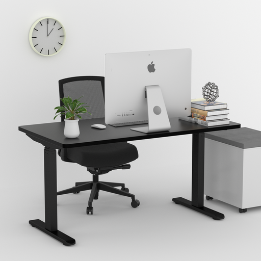 Electric Stand up Desk Frame - ErGear Height Adjustable Table Legs Sit Stand Desk Frame Up to  Ergonomic Standing Desk Base Workstation Frame Only image