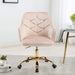 Velvet Swivel Shell Chair for Living Room ,Office chair ,Modern Leisure Arm Chair  Beige image