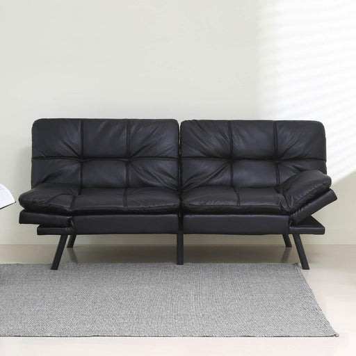 Convertible Memory Foam Futon Couch Bed,Modern Folding Sleeper Sofa-SF267PUBK image