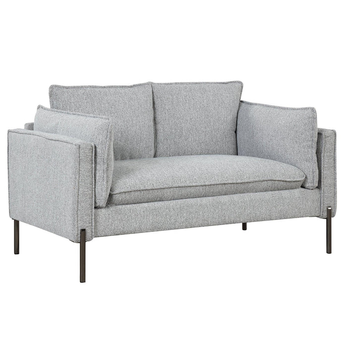 56"Modern Style Sofa Linen Fabric Loveseat Small Love Seats Couch for Small Spaces,Living Room,Apartment image