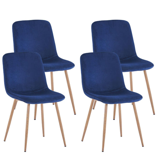 Dining Chair 4PCS（BLUE），Modern style，New technology.Suitable for restaurants, cafes, taverns, offices, living rooms, reception rooms. image