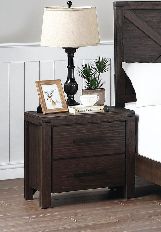 Bedroom Furniture Simple Nightstand Drawers Bed Side Table Solidwood image
