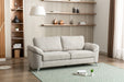 Contemporary Living Room 1pc Gray Color Sofa with Metal Legs Plywood Casual Style Furniture image