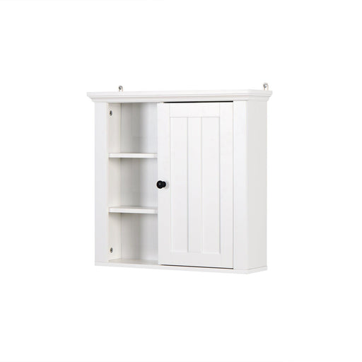 Bathroom Wooden Wall Cabinet with a Door 20.86x5.71x20 inch image