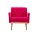 Accent  Chair  ,leisure single sofa  with Rose Golden  feet image