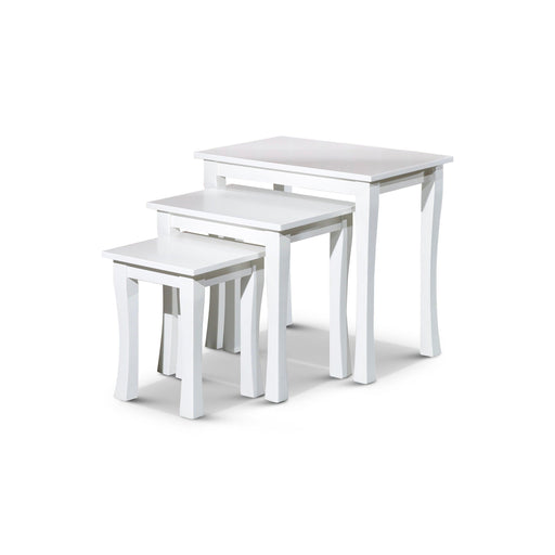 3-Piece Nesting Table Set, White image