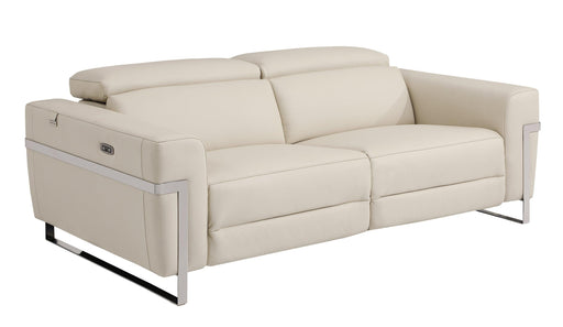 Global United Top Grain Italian Leather Sofa with Power Recliner image