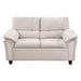 Two Seater Couch Loveseat Sofa Velvet Beige image