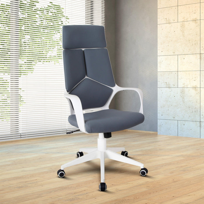 Techni MobiliModern Studio Office Chair, Grey/White image