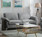 Contemporary Living Room 1pc Dark Gray Color Sofa with Metal Legs Plywood Casual Style Furniture image