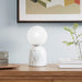 Nelia Frosted Glass Globe Resin Table Lamp image