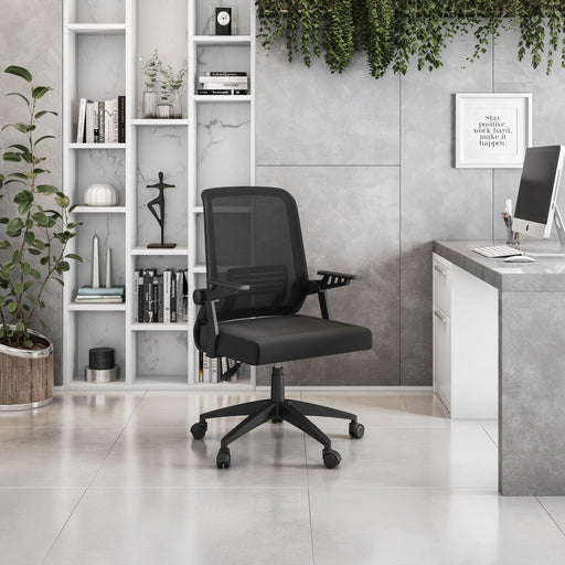 Techni Mobili Ergonomic Office Mesh Chair, Black image