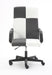 Chessboard office chair, office chair with adjustable backrest armrest, suitable for office, dormitory and study (black and white) image