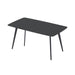 Sintered Stone Dining Table Thickness of 12mm Porcelain 70.86'' Black image