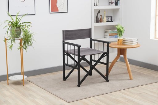 Folding beach chair High quality outdoor camping chairModern comfortable leisure folding chair（dark grey） image