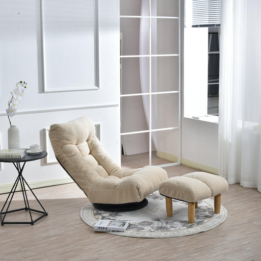 Single sofa reclining chair Japanese chair lazy sofa tatami balcony reclining chair leisure sofa adjustable chair image