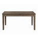 Wire Brushed Brown Finish 1pc Dining Table with 2 Hidden Drawers Casual Dining Room Furniture image