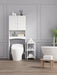 Home Bathroom Shelf Over-The-Toilet, Bathroom SpaceSaver, BathroomStorage Cabinet Organizer,White image
