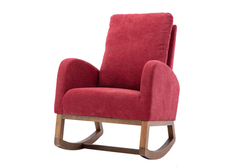 living  room Comfortable  rocking chair  living room chair  Red image