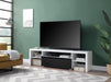 ACME Buck II TV Stand in White & Black High Gloss Finish LV00998 image