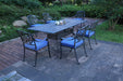 Rectangular 6 - Person 84.25" Long Dining Set with Cushions image
