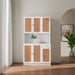 70.87" Tall Wardrobe& Kitchen Cabinet, with 6-Doors, 1-Open Shelves and 1-Drawer for bedroom,White image